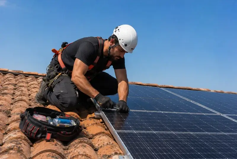 Maintenance et monitoring de panneaux solaires à Saint-Maixant